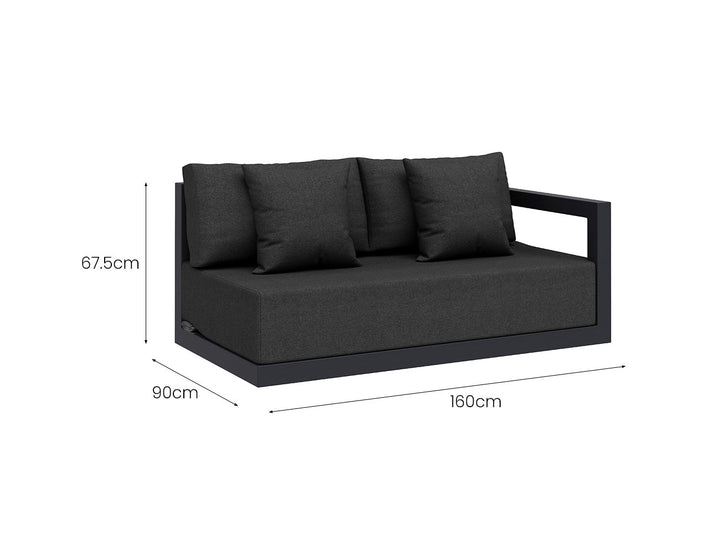 Ibis 2.0 Outdoor Corner Sofa Set - 4pcs, ,