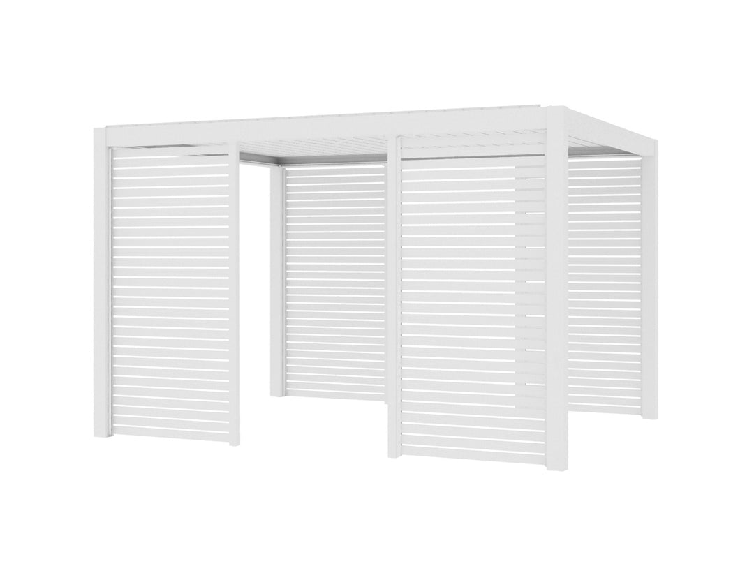 Mediterranean SKY Pergola Slatted Privacy Wall