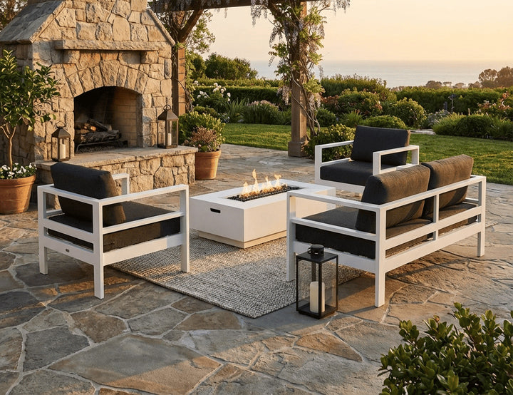 Sandpiper 2.0 Outdoor Sofa Sectional Loveseat Set- 4 Seat