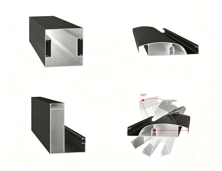 Pacific Motorised Wall Mounted Louvre Roof Aluminium Pergola