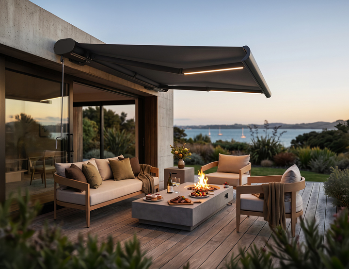 Rainier Pro Full Cassette Motorised Retractable Awning