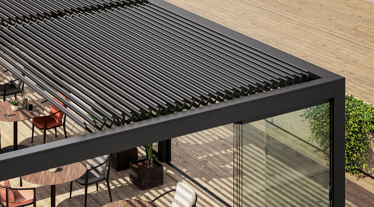 Retractable Louvre Roof System | Full Sky View - Luxi Living