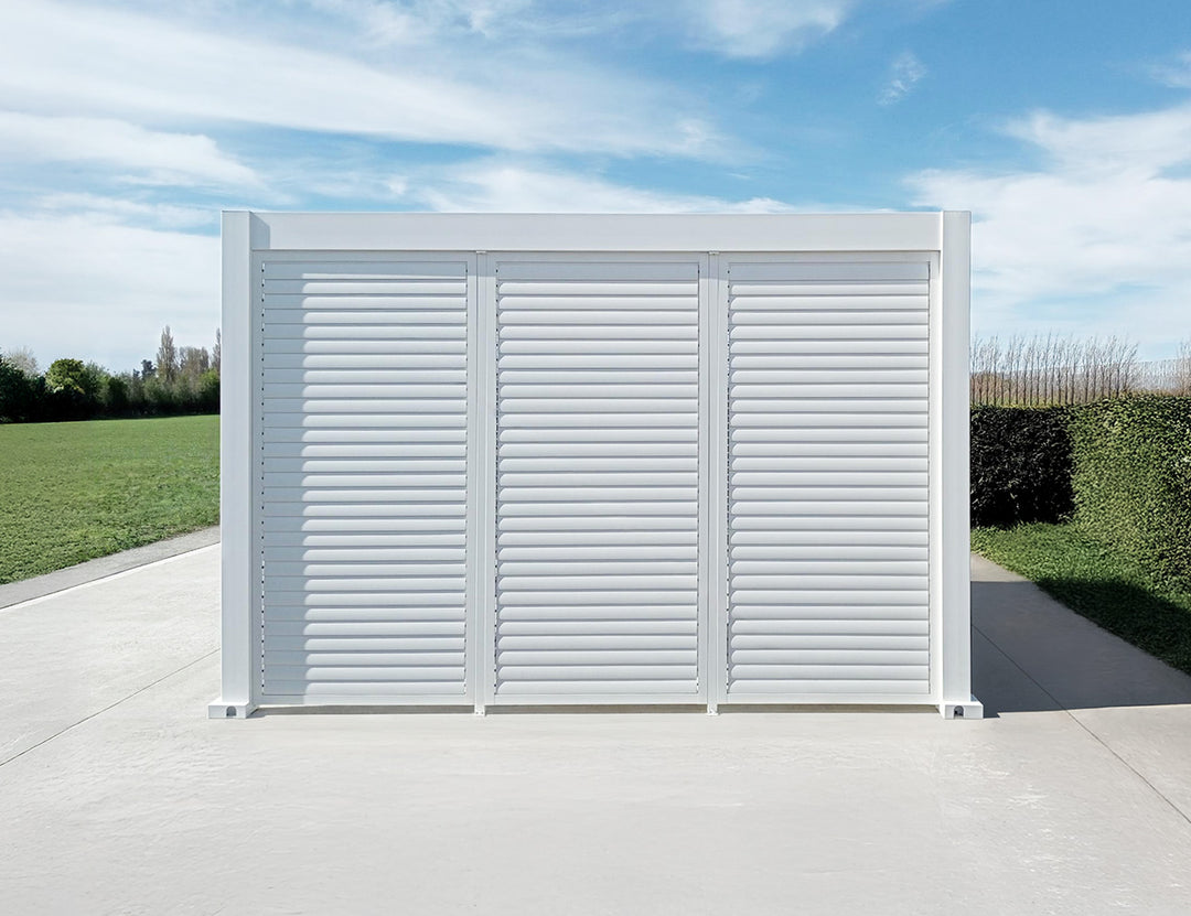 Atlantic & Caribbean Freestanding & Caspian Series Pergola Shutter Wall