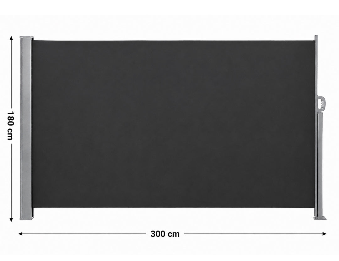 Patio Screen Retractable Side Awning - 1.8m x 3m