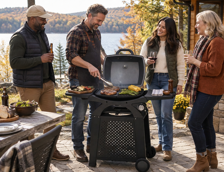 Rover Portable Gas BBQ & Trolley Set -Solo