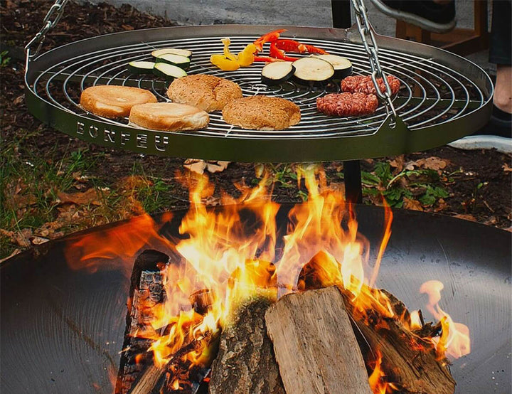 Corten Steel Fire Pit Bowl – 80cm Outdoor Brazier