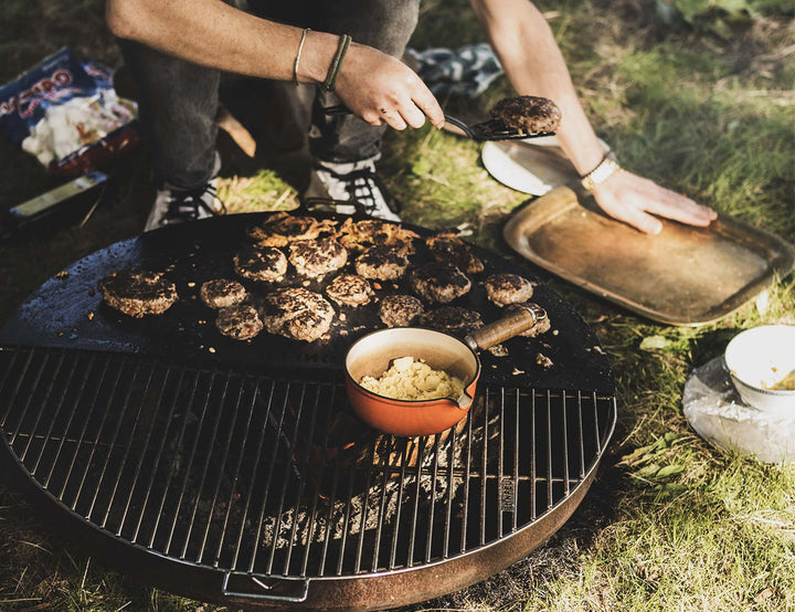 Corten Steel Fire Pit Bowl – 80cm Outdoor Brazier