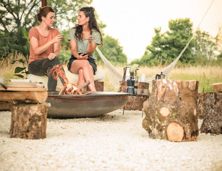 Corten Steel Fire Pit Bowl – 80cm Outdoor Brazier