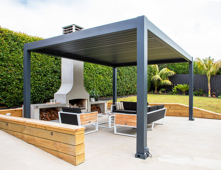 Tasman Motorised Freestanding Louvre Roof Aluminium Pergola