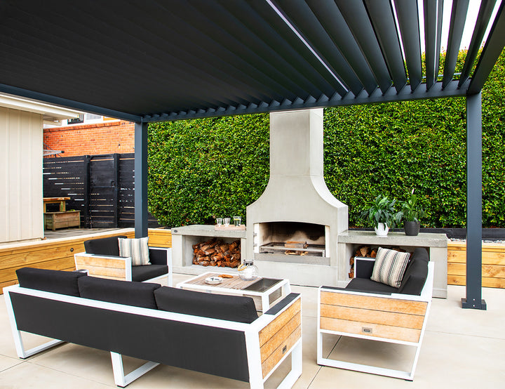 Tasman Motorised Freestanding Louvre Roof Aluminium Pergola