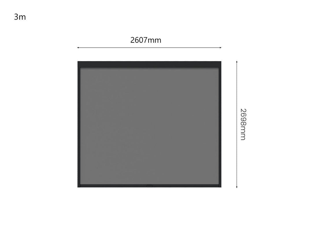 Retractable Shade Manual Blind For Tasman Wall Mounted Pergola