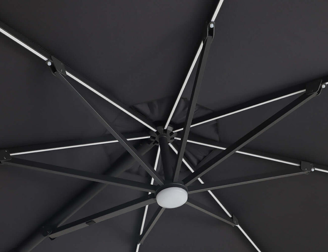 Alabaster 3m Round Cantilever Umbrella Colour: Drak Grey