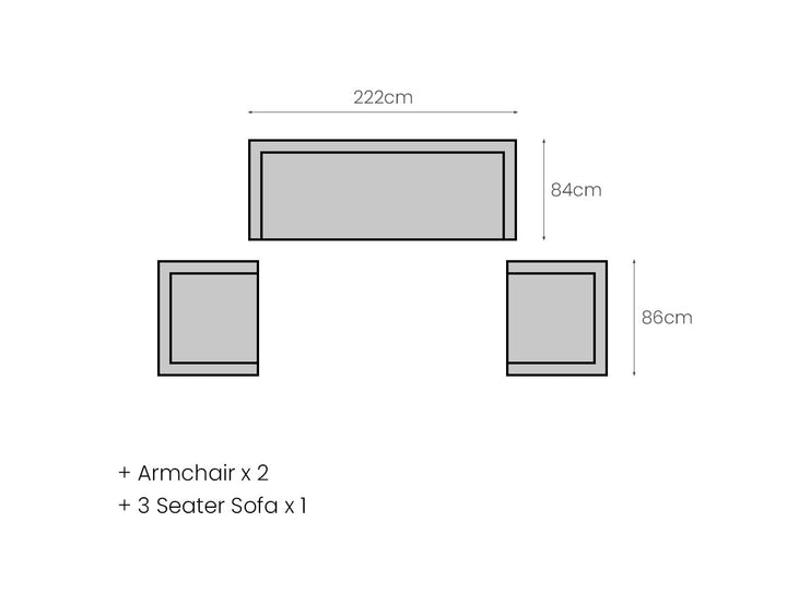 Sandpiper 2.0 Outdoor Sectional Sofa Centre