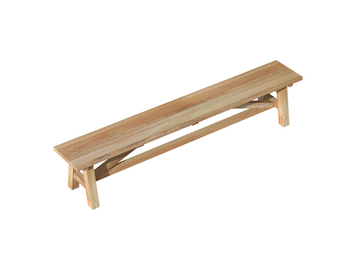 Titan Outdoor Teak Dining Bench Seat 240cm