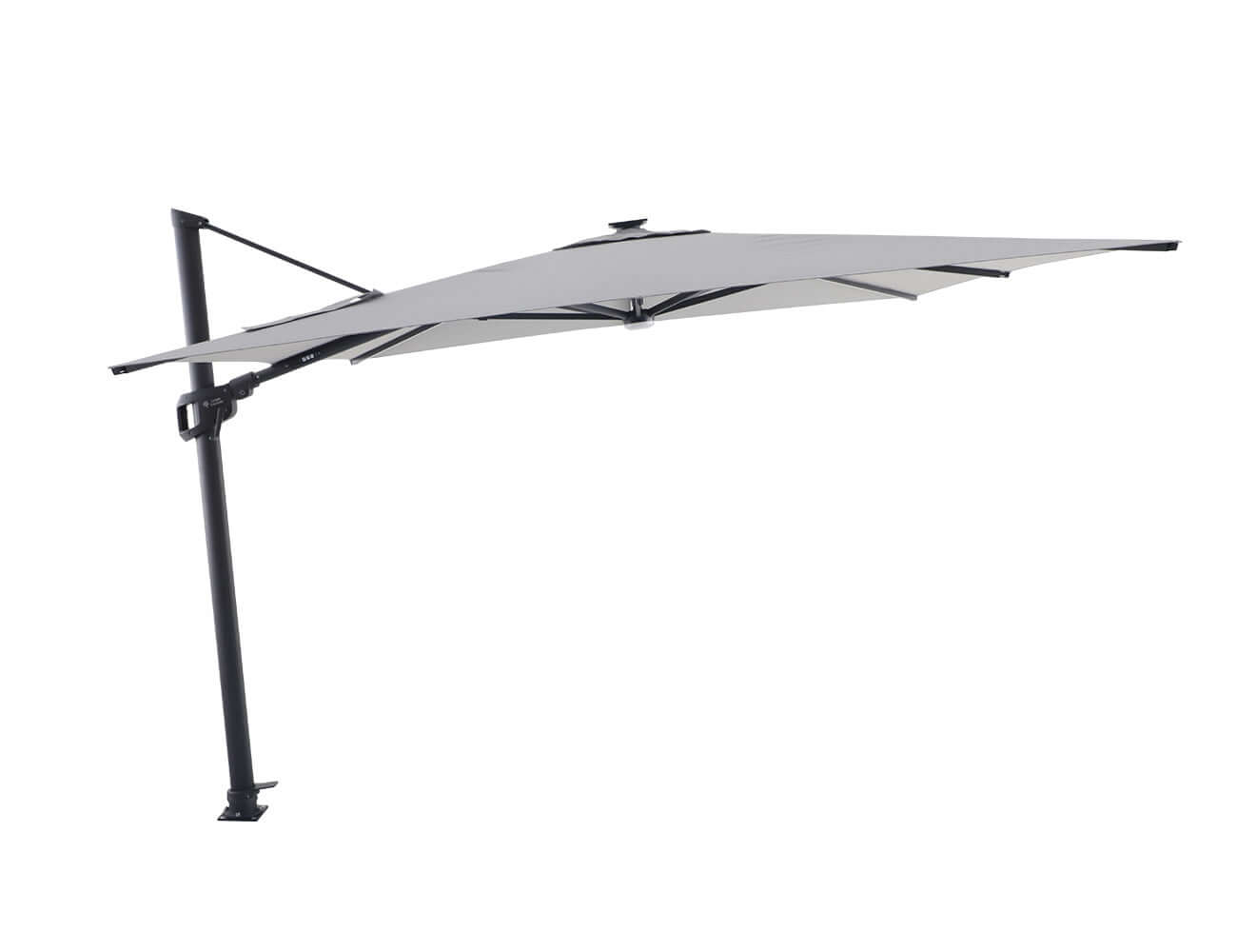 Alabaster 3m Square Cantilever Umbrella colour: Light Grey