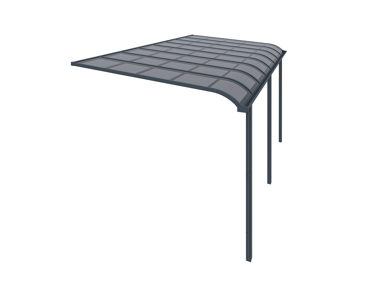 Country Wall Mounted Patio Cover Collection Size: 5 x 3m Colour: Grey / Light Grey