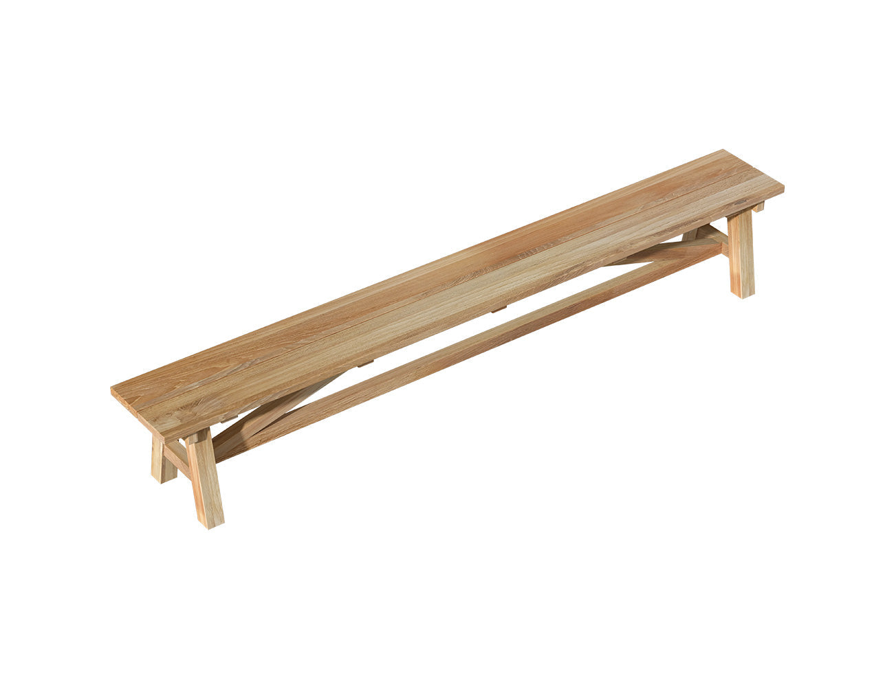 Titan Outdoor Teak Dining Bench Seat 290cm