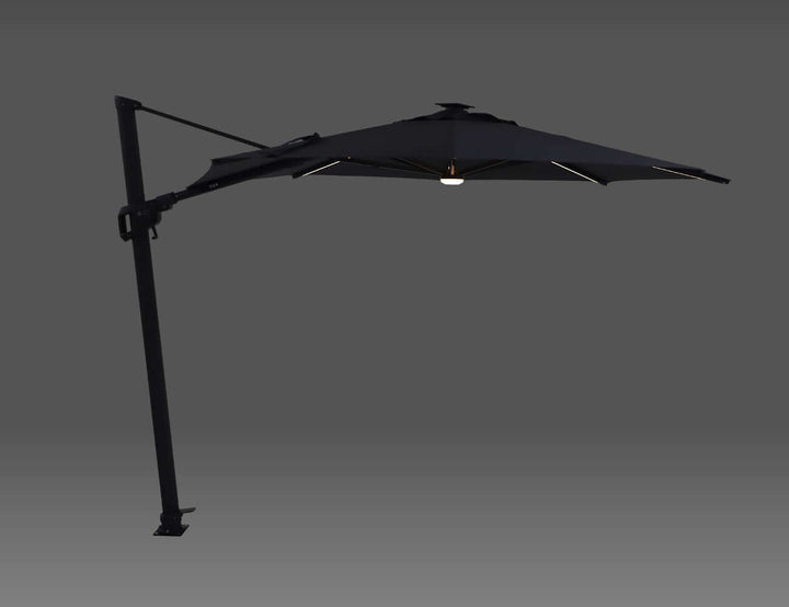 Alabaster 3m Round Cantilever Umbrella Colour: Drak Grey