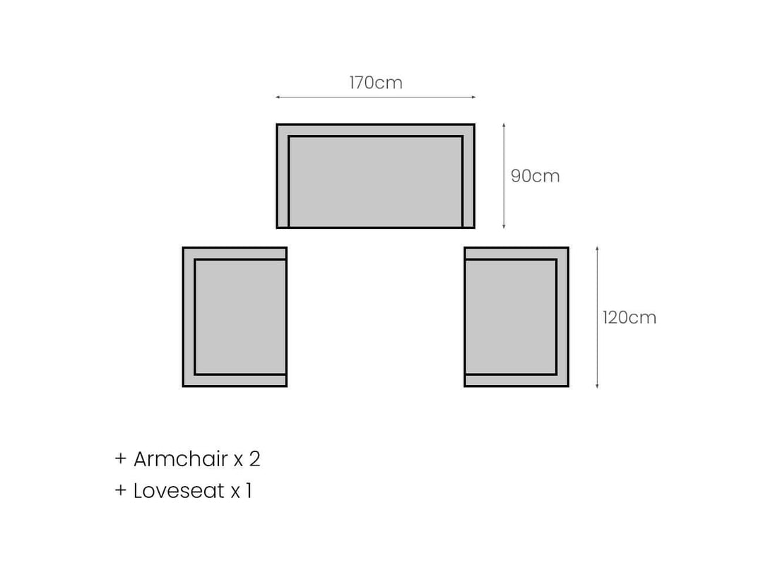 Ibis 2.0 Oversized Outdoor Right Sofa Color: Grey