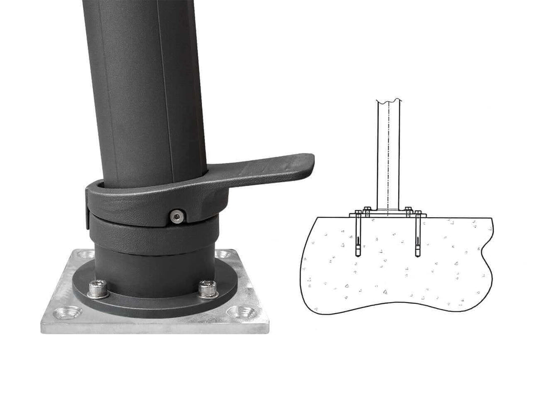 Alabaster 3m Square Cantilever Umbrella