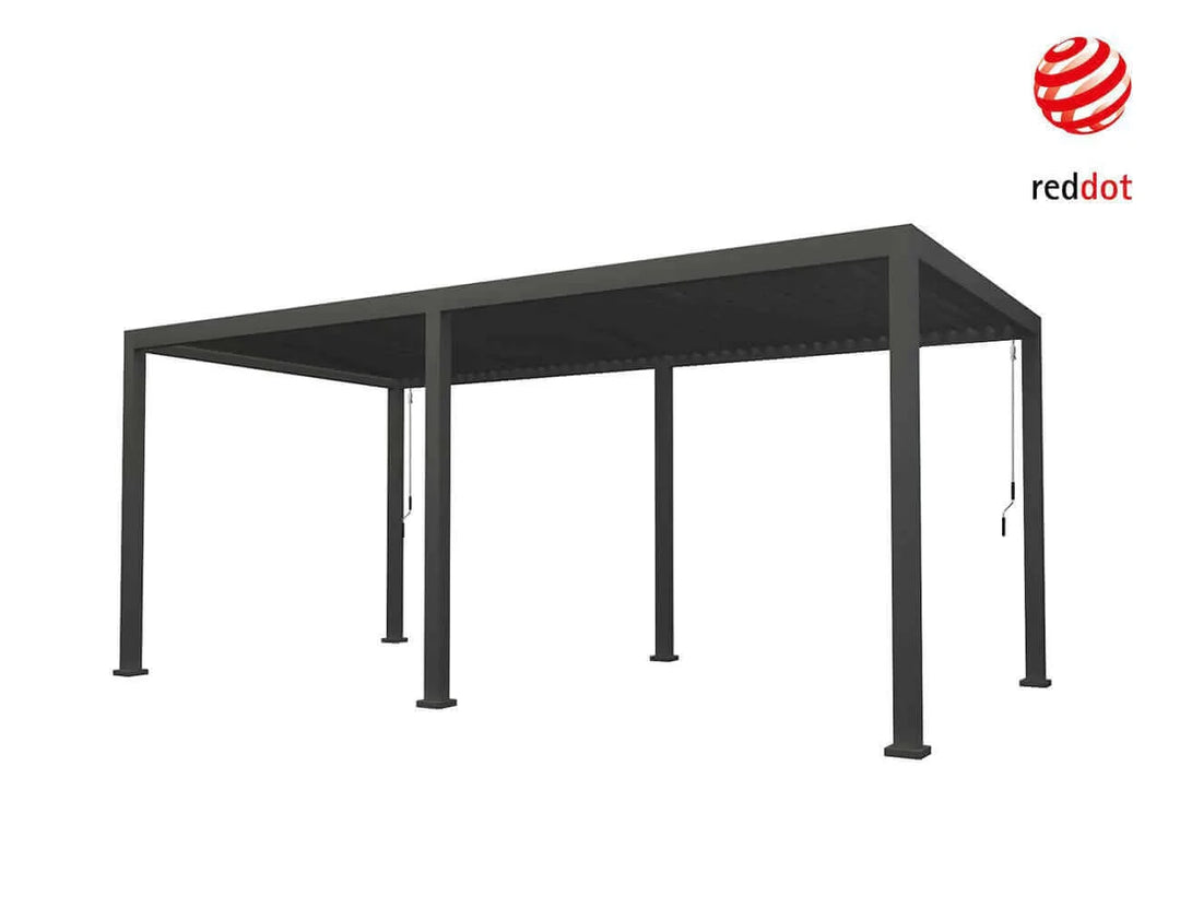 Waihi 3 x 6m Louvre Roof Aluminium Pergola, Pergola