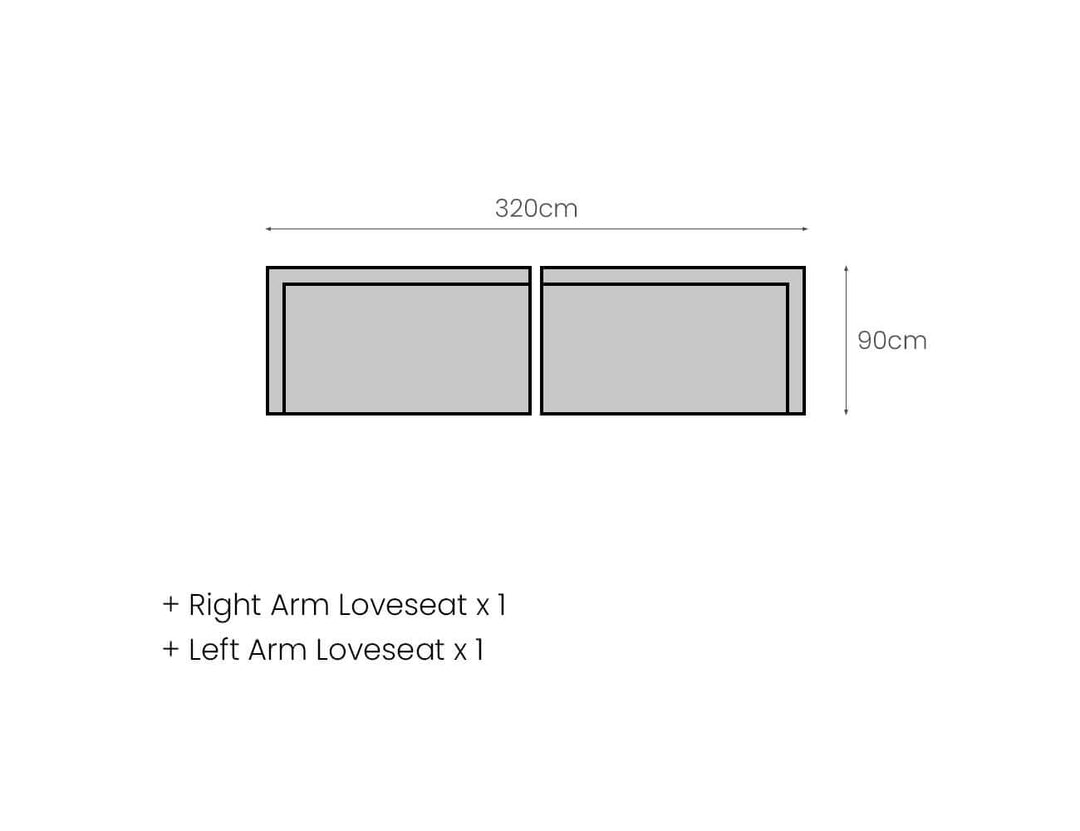 Ibis 2.0 Oversized Outdoor Left Sofa Color: Grey