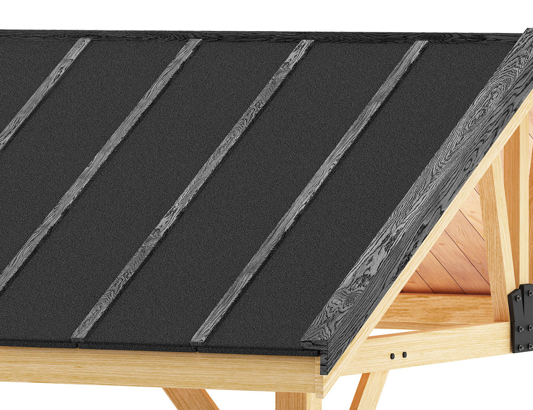 Pakiri Solid Spruce Wood Hardtop Gazebo - 3.6 x 3.5m, Wood Pergola