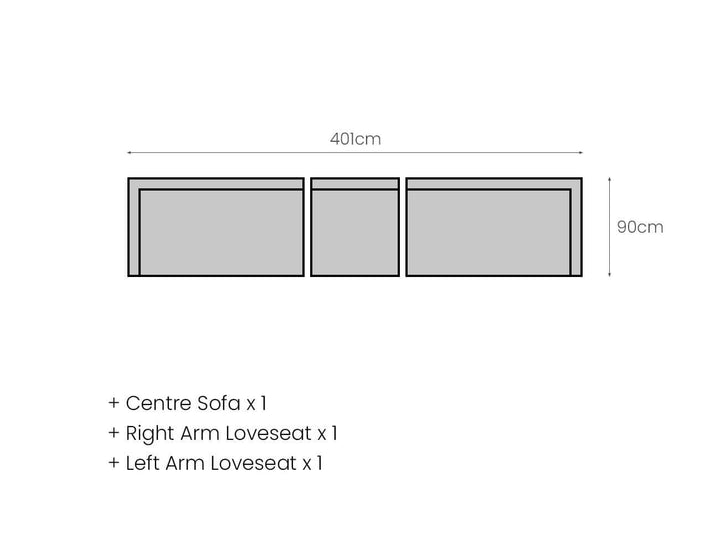 Ibis 2.0 Outdoor 3 Seater Sofa
