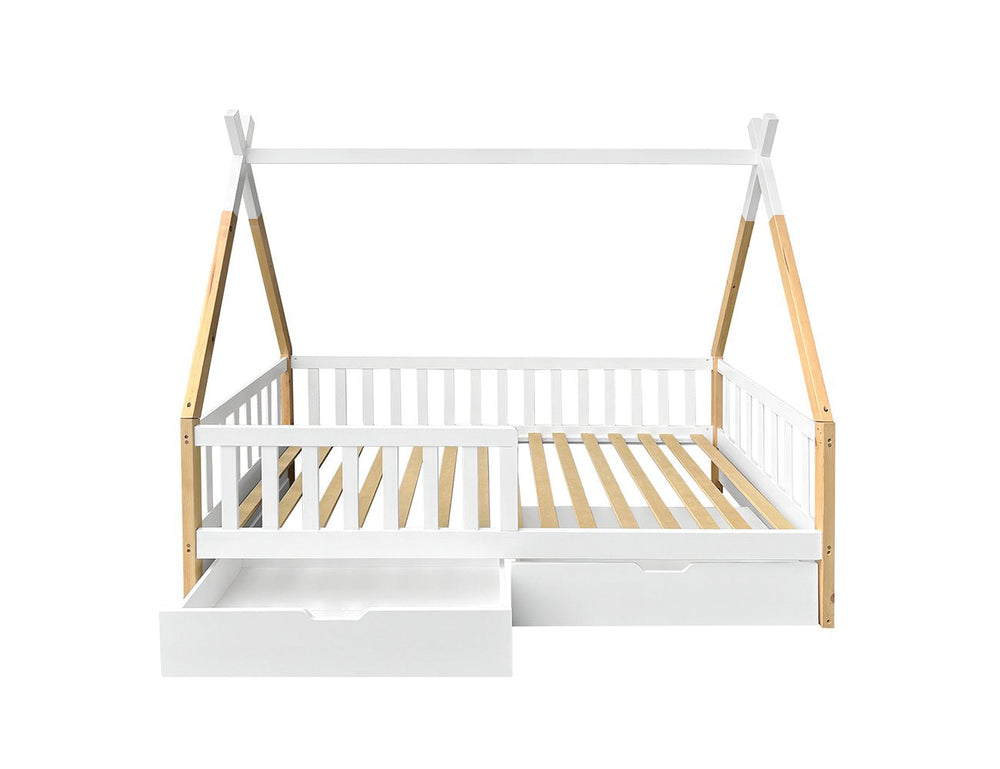 The Bambino Co Sora 2.0 Solid Wood Kids Bed Frame - King Single, Beds & Bed Frames