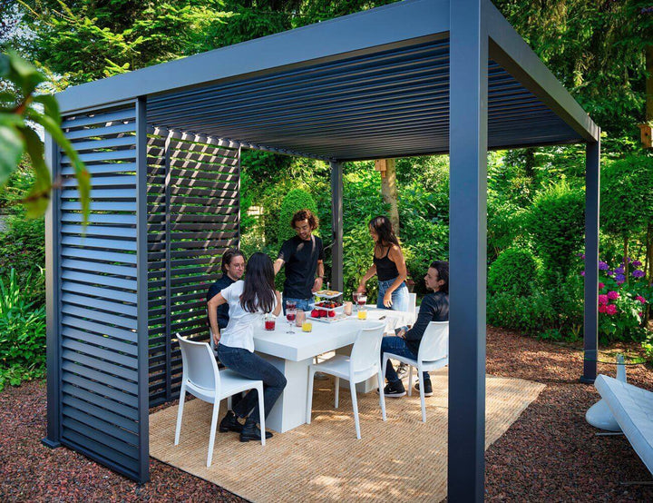 Waihi & Hahei Aluminium Pergola Shutter Wall - 1.135m, Outdoor Structure Accessories