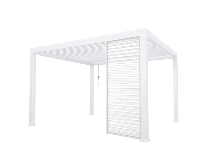 Waihi Aluminium Pergola Shutter Wall - 1.235m, Outdoor Structure Accessories