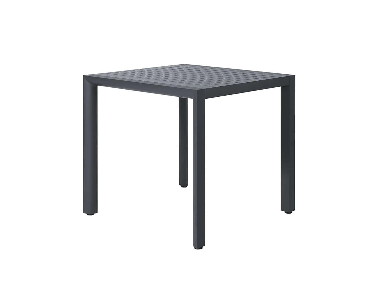Arcus Aluminium Outdoor Patio Dining Table 80 × 80cm Color: Dark Grey