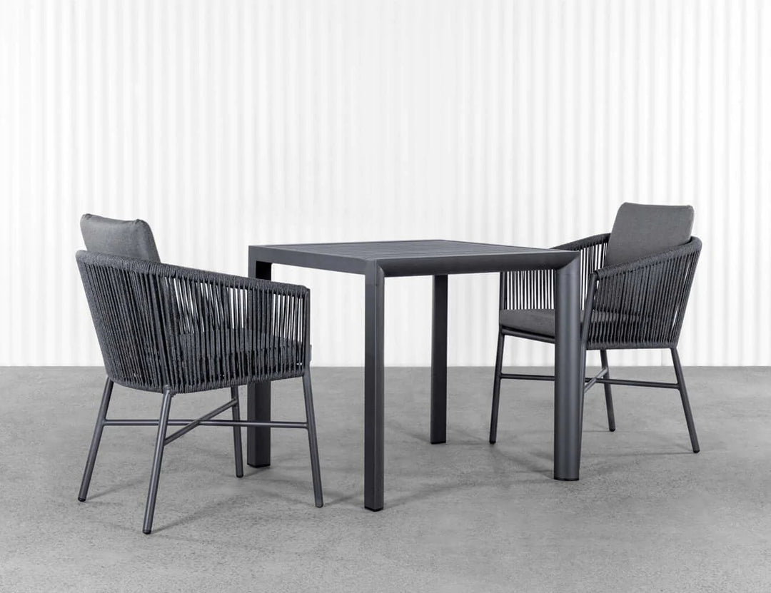 Arcus Aluminium Outdoor Patio Dining Table 80 × 80cm, Dining Tables