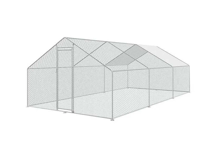 Walk-in Chicken Run with Waterproof Cover 6m x 3m, Chicken Run