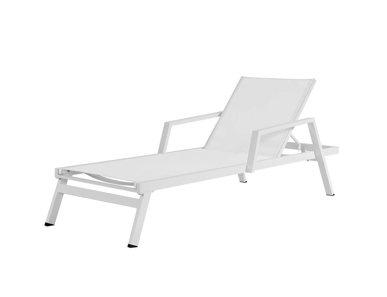 Dotterel Sun Lounger Colour: White