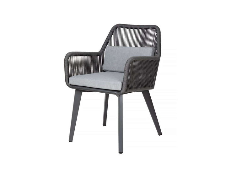 Falcon Aluminium and Rope Outdoor Dining Chair