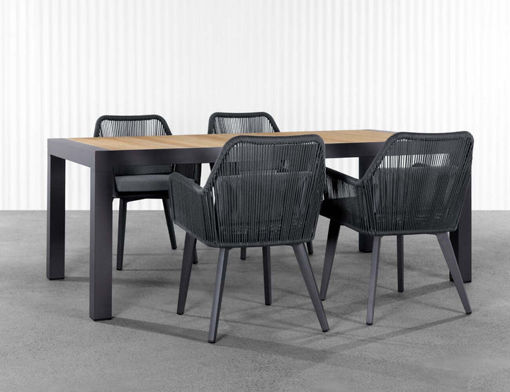 Falcon Aluminium And Rope Outdoor Dining Chair