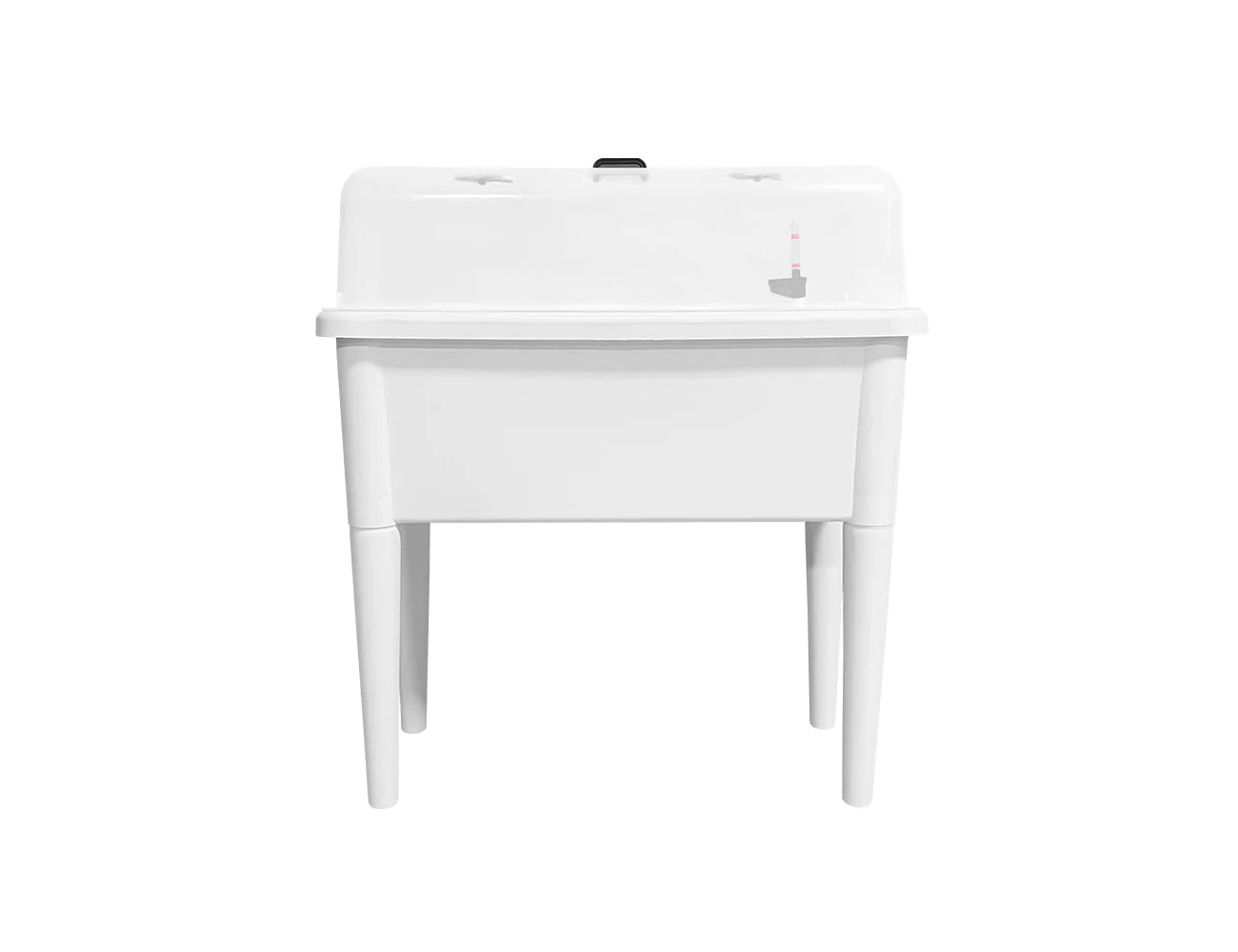 Greenpod Raised Garden Bed with Cover - White