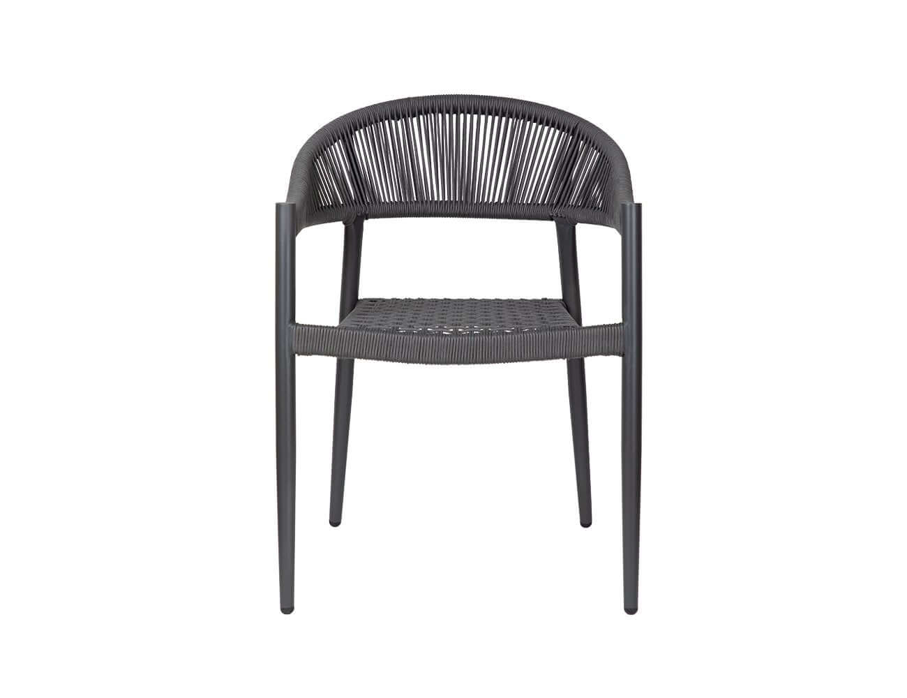 Kingfisher Aluminium And Rope Outdoor Patio Dining Chair