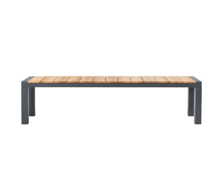 Nimbus Teak Outdoor Bench Seat With Aluminium Frame 180cm