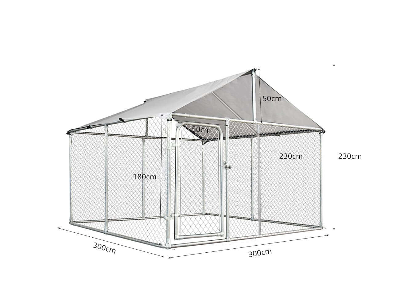 Galvanised kennels hot sale