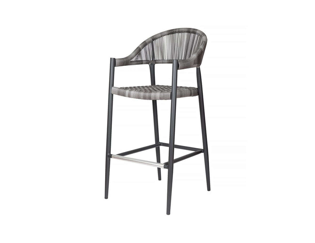 Parakeet Aluminium and Rattan Outdoor Patio Bar Chair, Bar Seating