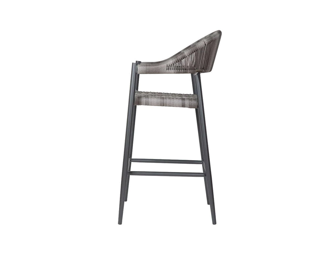 Parakeet Aluminium and Rattan Outdoor Patio Bar Chair, Bar Seating