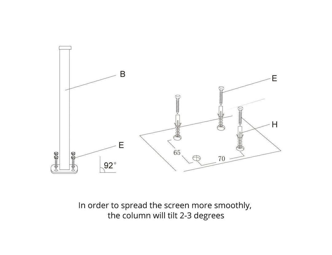 Patio Screen Retractable Side Awning 1.6m x 3 m, Awnings