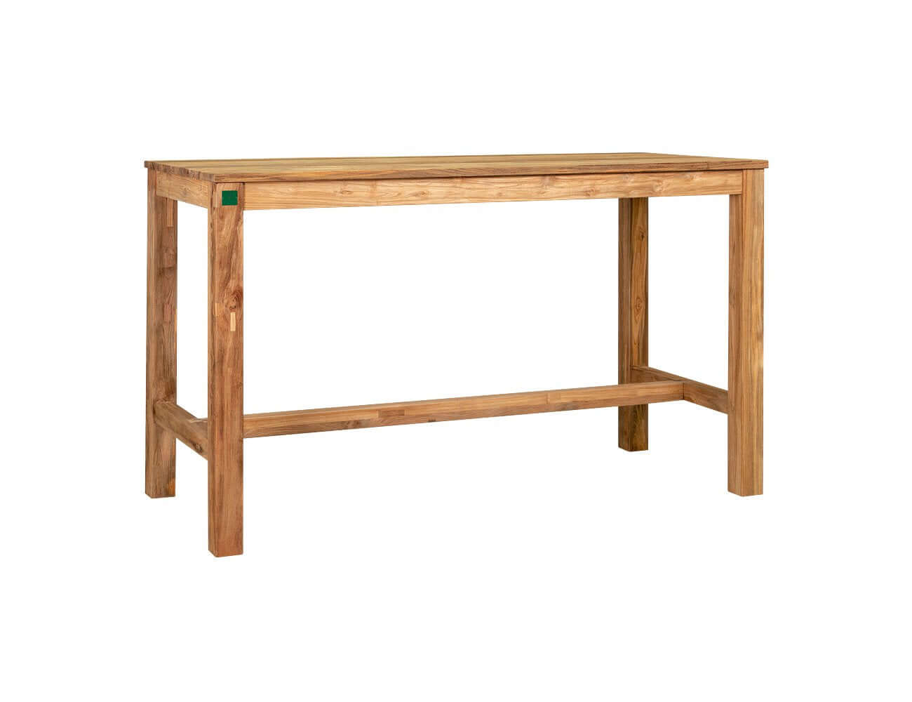 Teak Outdoor Rectangular Bar Leaner Table 180 X 75 X 105cm
