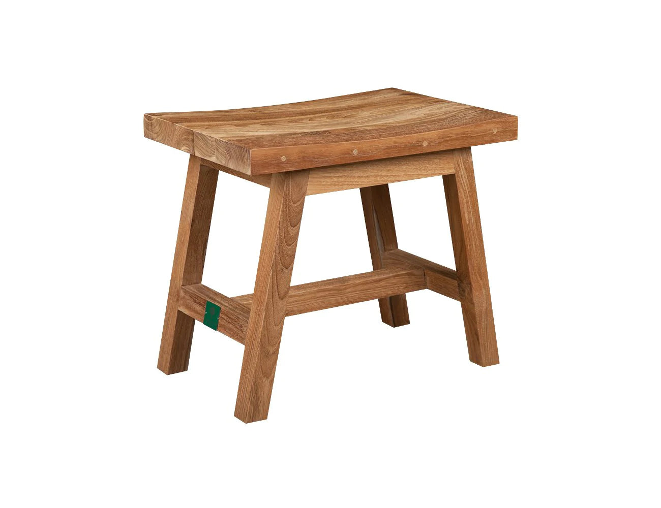 Shop Teak Rectangular Stool - Durable & Rustic Outdoor Seating - Luxi ...