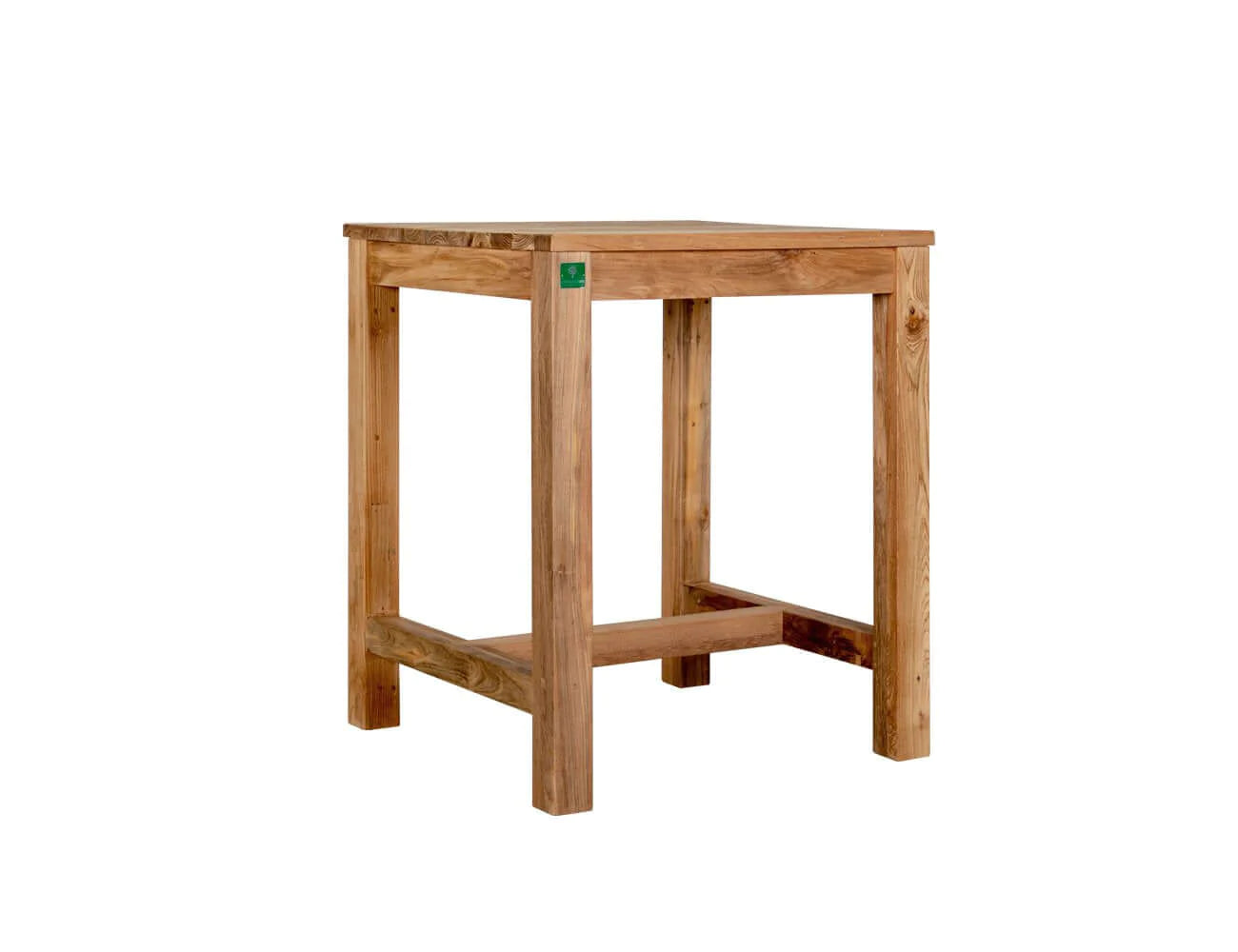 Teak Square Counter Height Table