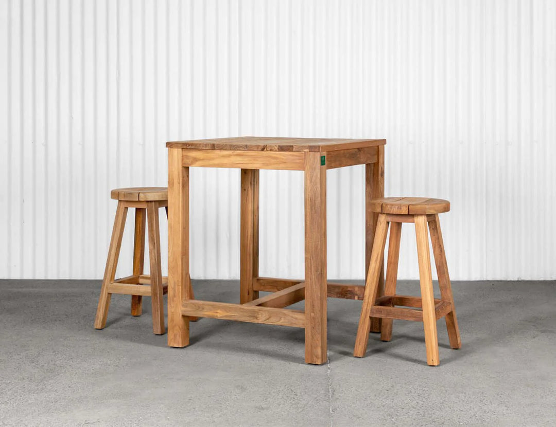 Teak Square Counter Height Table, Counter Tables