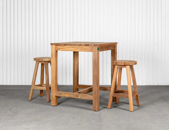 Teak Square Counter Height Table, Counter Tables