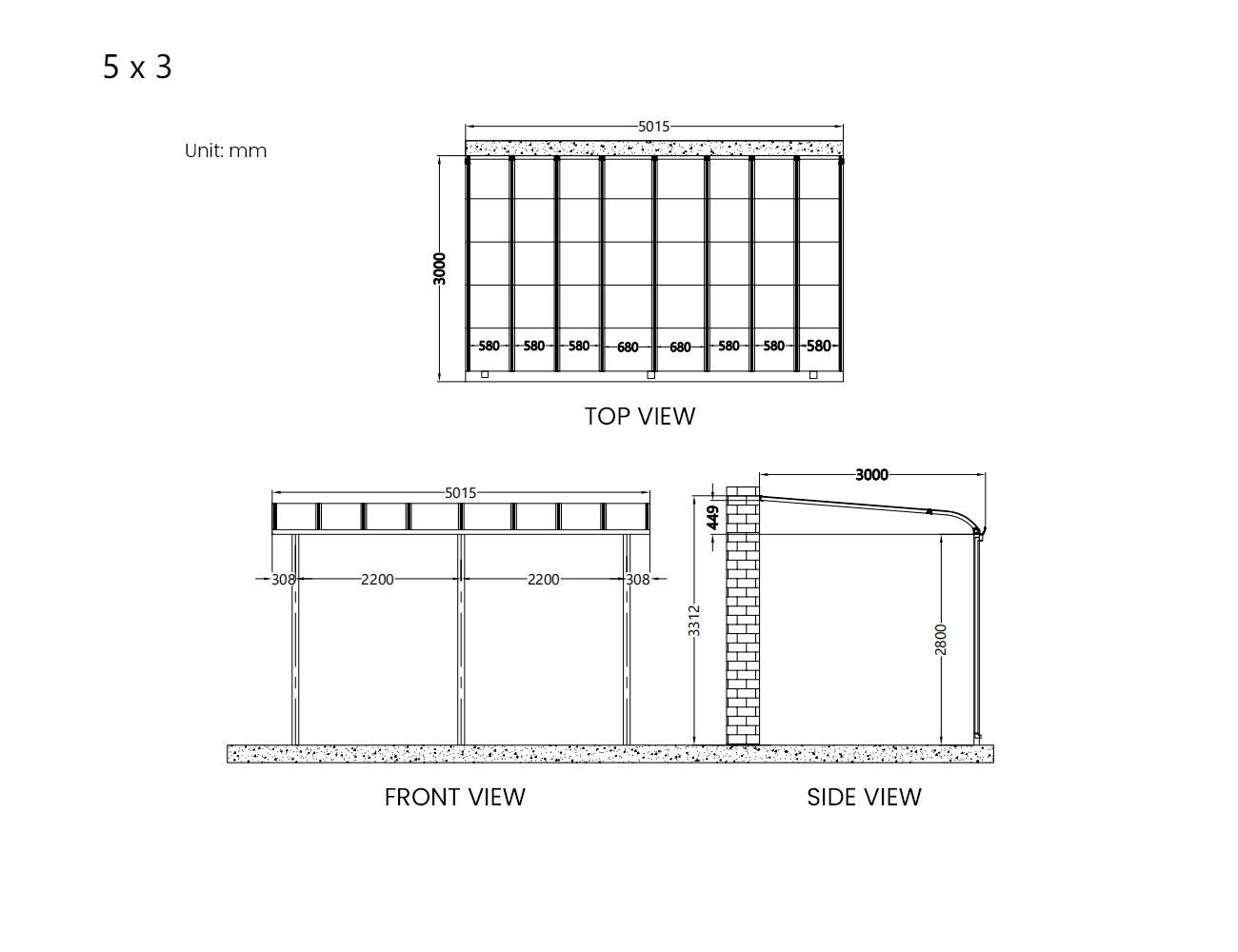 Country Wall Mounted Patio Cover Collection - Luxi Living